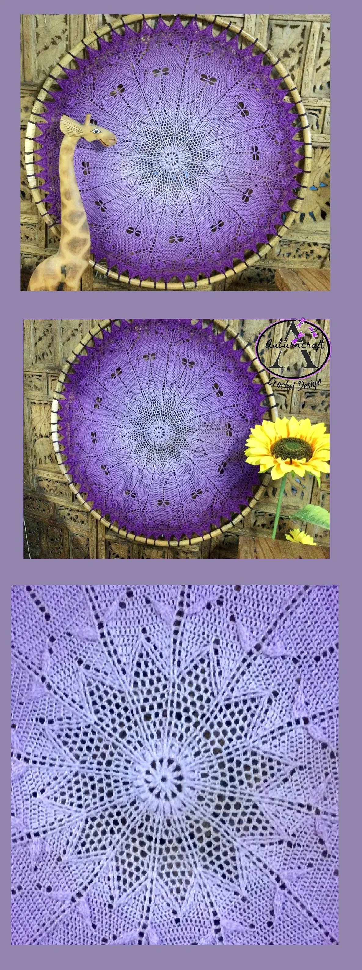 Dragonflies n Ivy Wall Hanging Mandala — Auburncraft Crochet